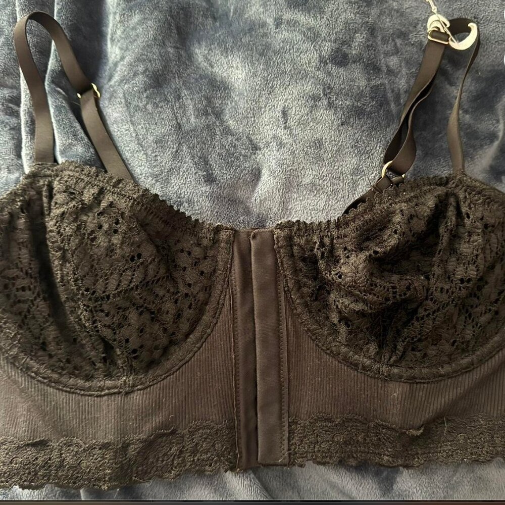 black large corset hollister